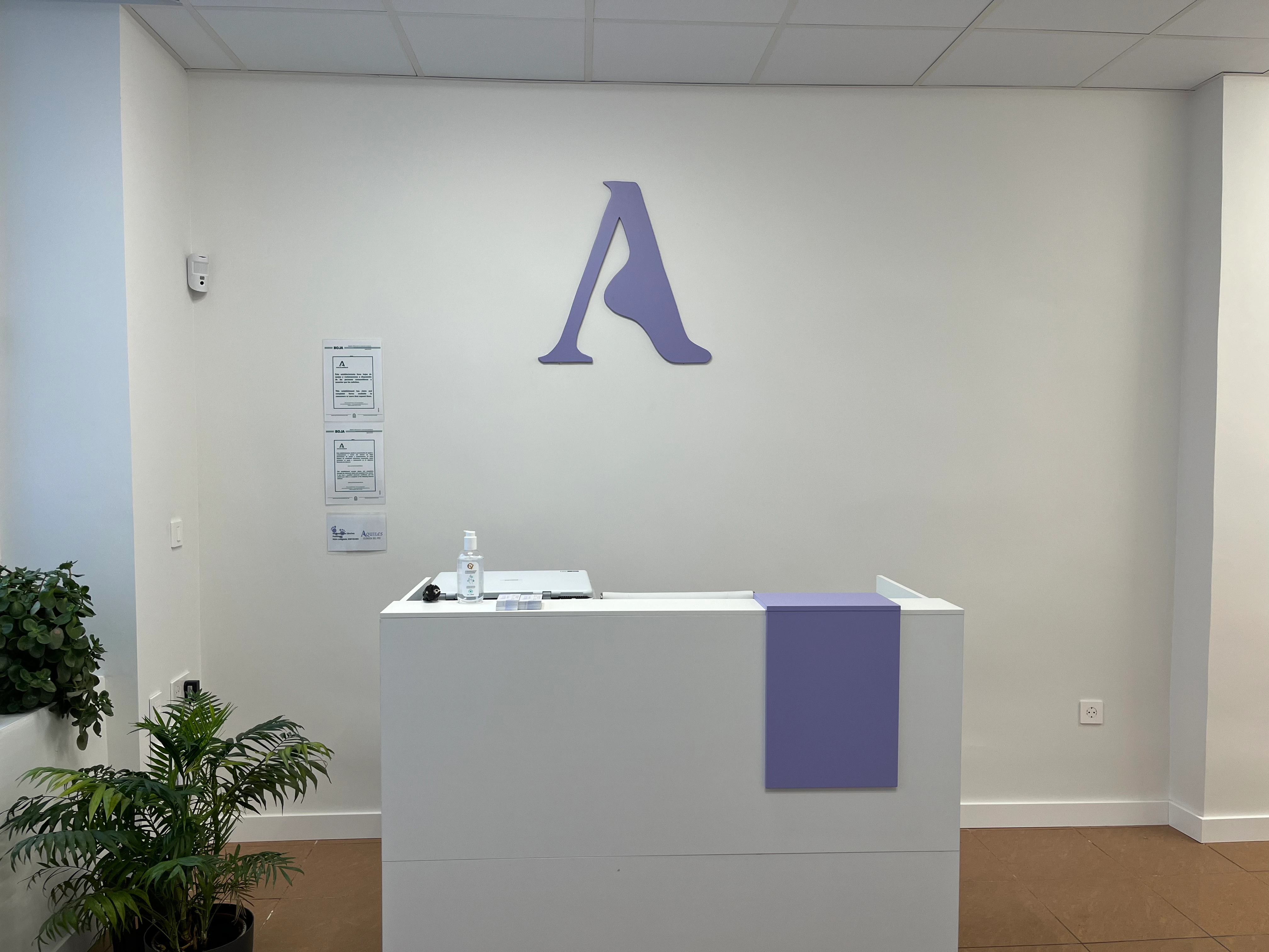 Zona de recepción Clínica Aquiles -Baza